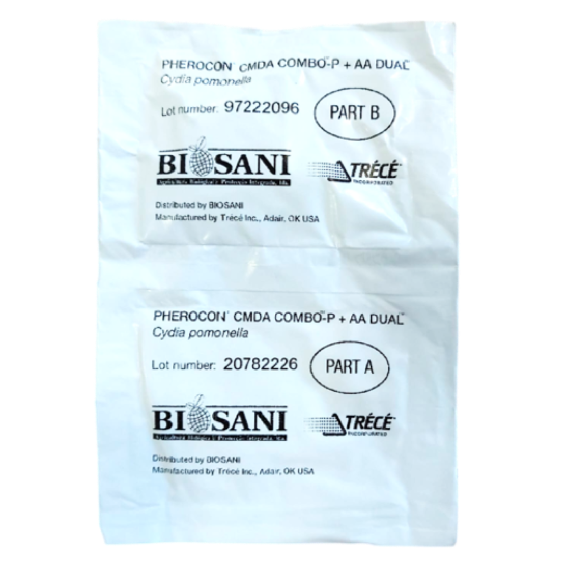 Package 2 with pheromone + kairomone (part A) and Intensifier (part B) – (CMDA COMBO‑P+AA)